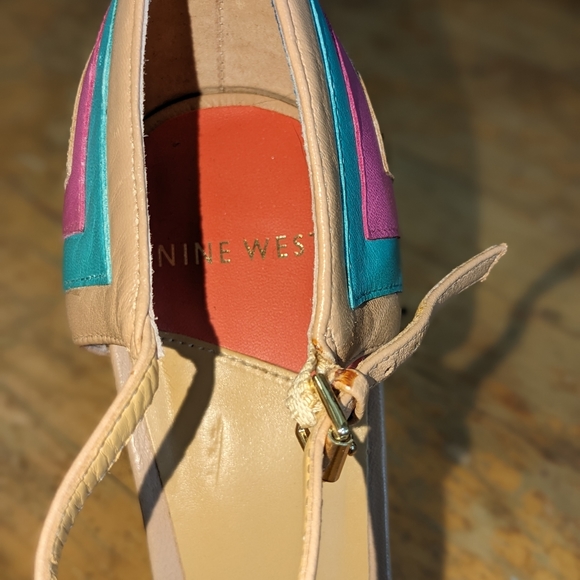 Nine West size 10 open toe heels - Picture 5 of 8